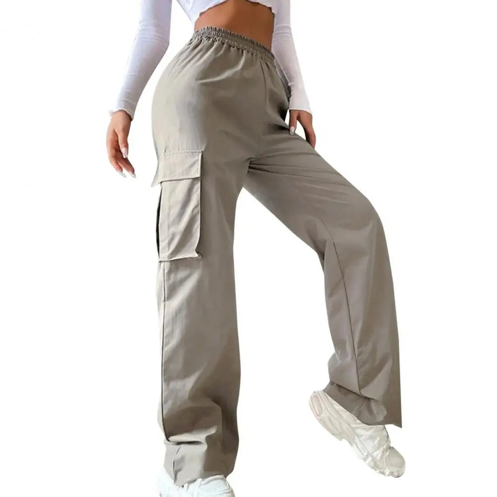 Women Cargo Trousers Korean Streetwear Casual Joggers