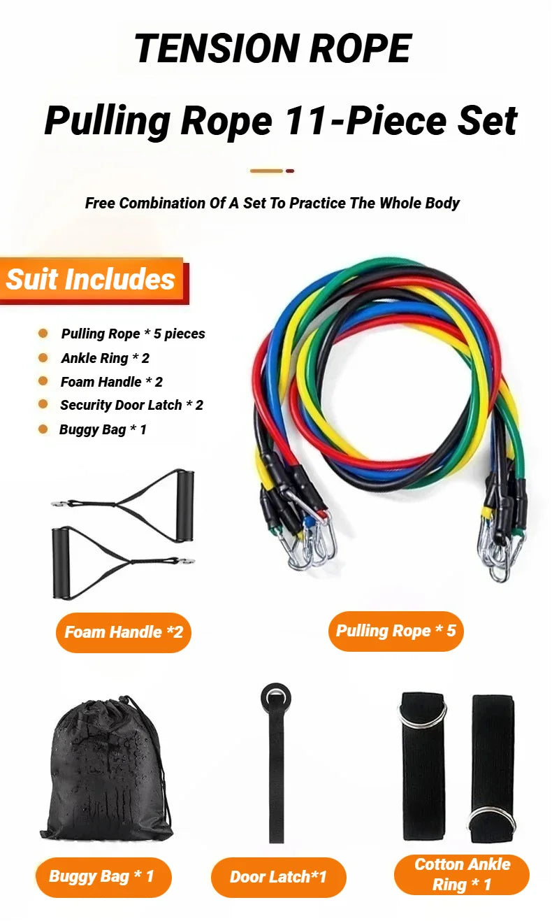 Portable Pull Rope Resistance Bands