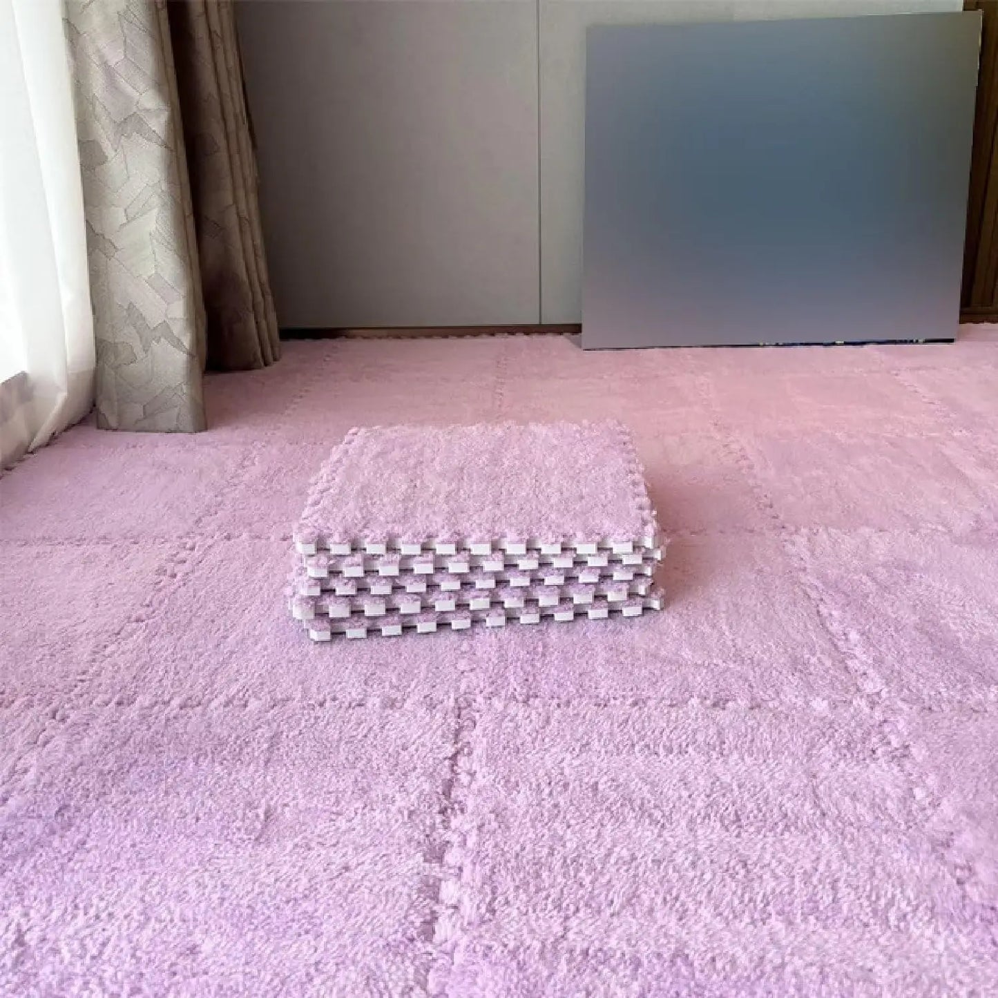 30X30X1cm Soft Plush Children's Mat Baby Toys Eva Foam Puzzle Carpet Warm Children Play Mats Interlocking Rugs Infant Carpet