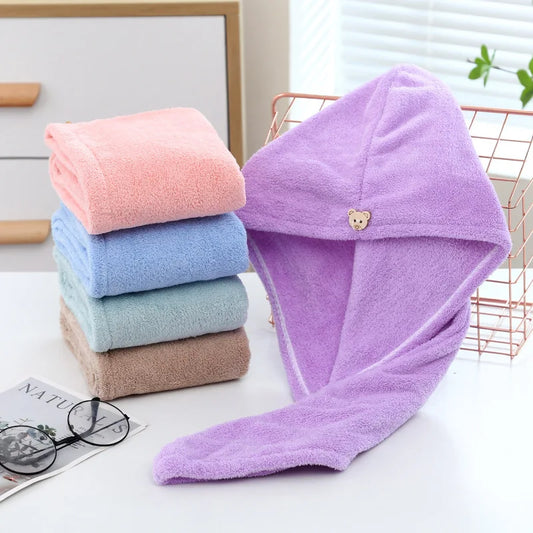 Soft Microfiber Quick-Dry Hair Towel