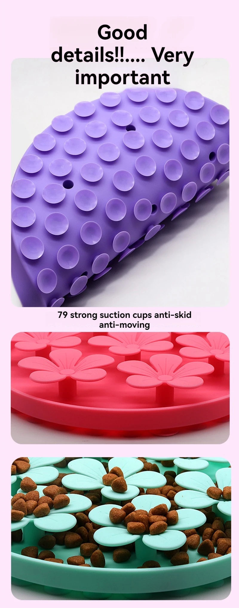 Silicone Slow Feed Mat for Cats & Dogs – Suction Cup Lick Pad and Treat Dispenser for Healthy Eating