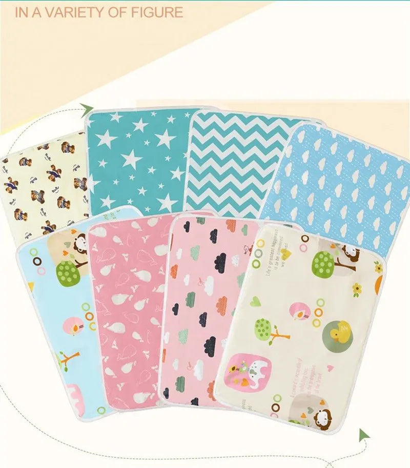 Waterproof Baby Changing Mat Reusable Newborn Baby Diaper Changing Pad Cover Infant Sheet Mattress Multifunction Floor Play Mats