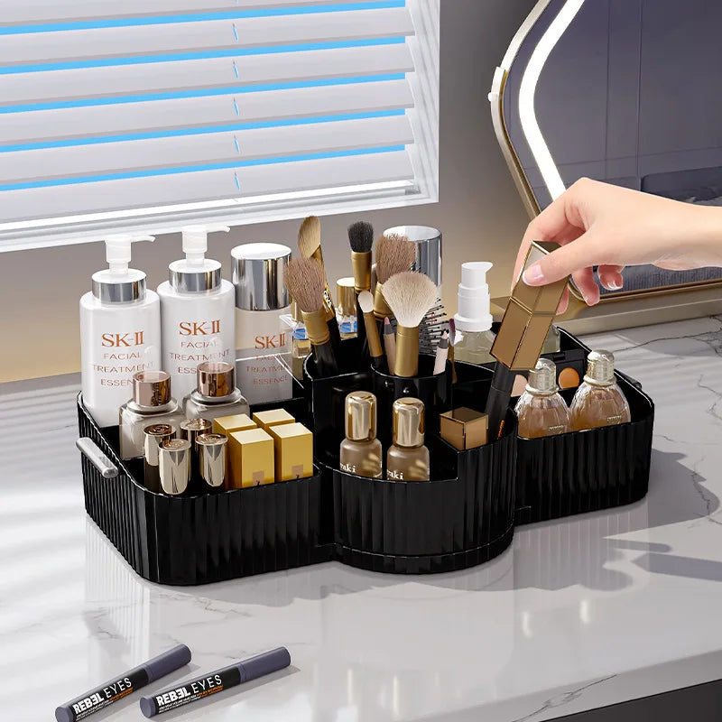 360° Rotating Makeup Brush Holder