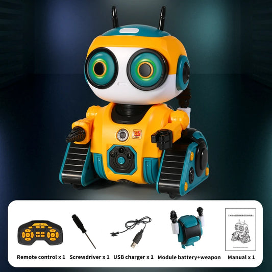 Smart Robot Interactive Toy – 2.4G Remote Control, Music-Sensing and Intelligent Induction for Kids