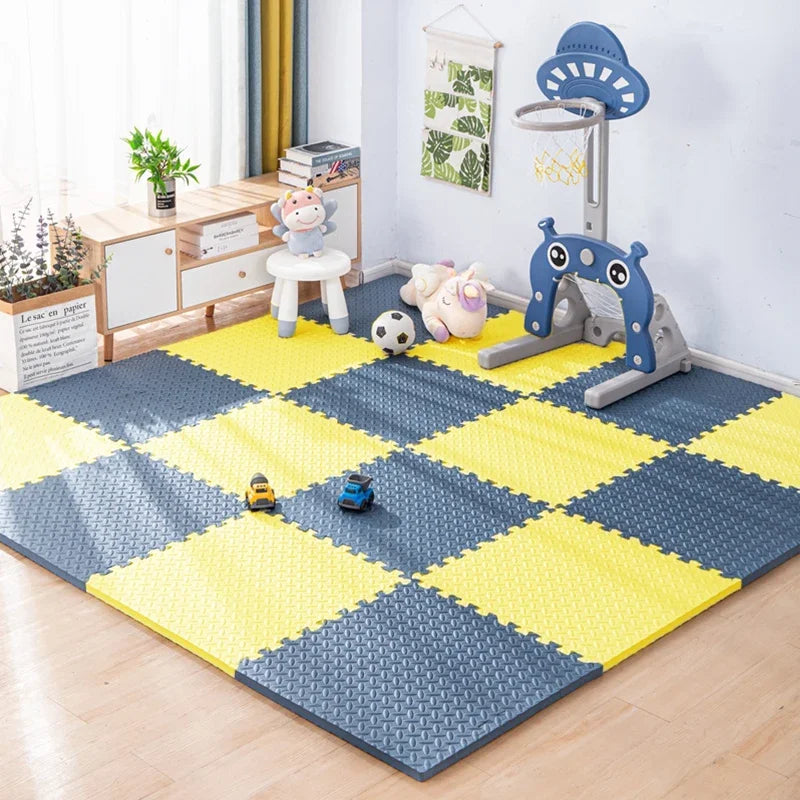 Baby Soft Puzzle Foam Play Mat Tiles Kids Carpet Home Workout Floor Padding for Children Bedroom Living Room Daily Use