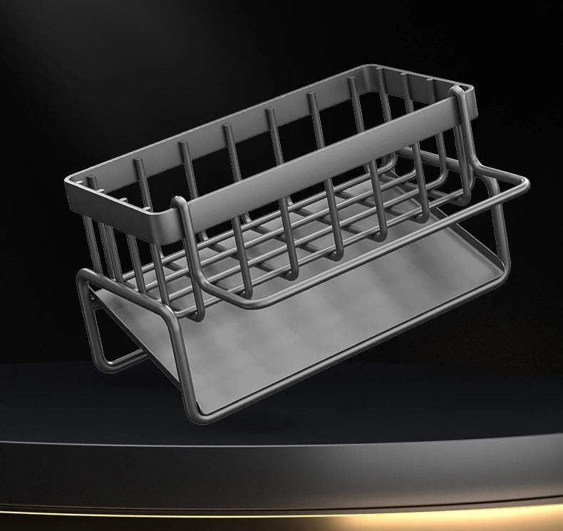 Sink Cleaning Tools Storage Rack Kitchen Multifunctional Stainless Steel Drain Rack for Sponge Cleanser Organiser Rag Hanger