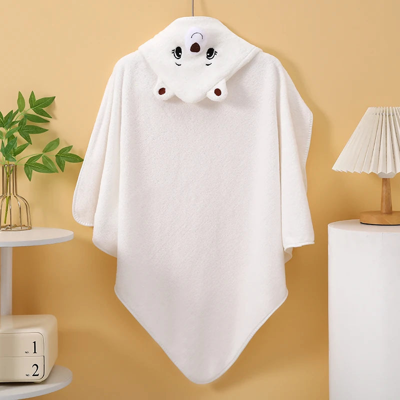 New Coral Fleece Bath Towel for Infants and Children. Super Absorbent, Comfortable and Soft Fabric