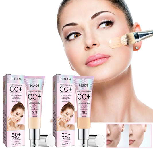 CC Foundation Cream Natural Moisturising Waterproof Brightening Foundation
