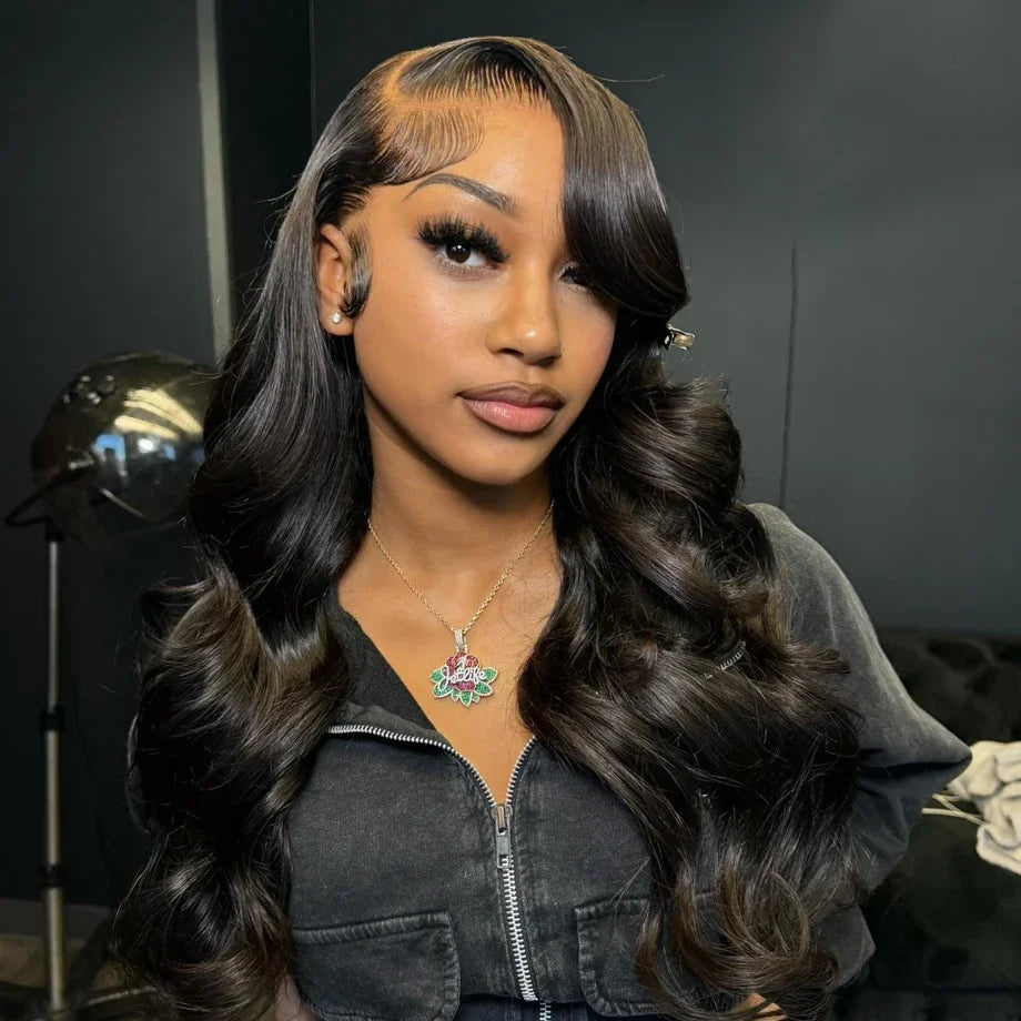 Nneka 200% Density Glueless Loose Body Wave 4x4 Closure Human Hair Wig 5x5 Hd Lace Closure Pre Cut Pre Plucked Glueless Wig