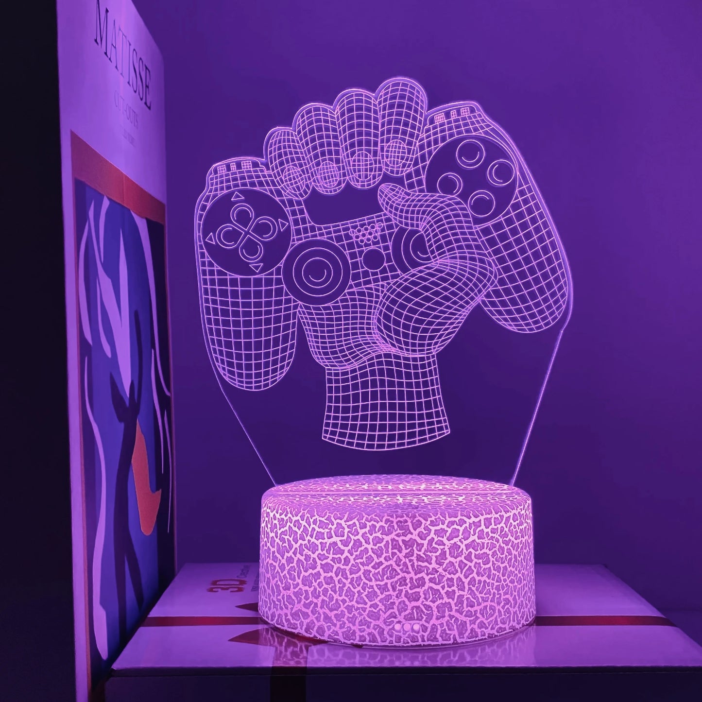 1pc Gamepad pattern atmosphere decorative lights, soft light with sleeping lights, holiday gifts for family and friends.