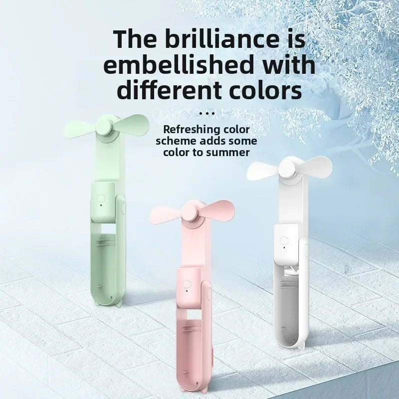 Portable 3 Speed Foldable Mini Handheld Fan USB Rechargeable