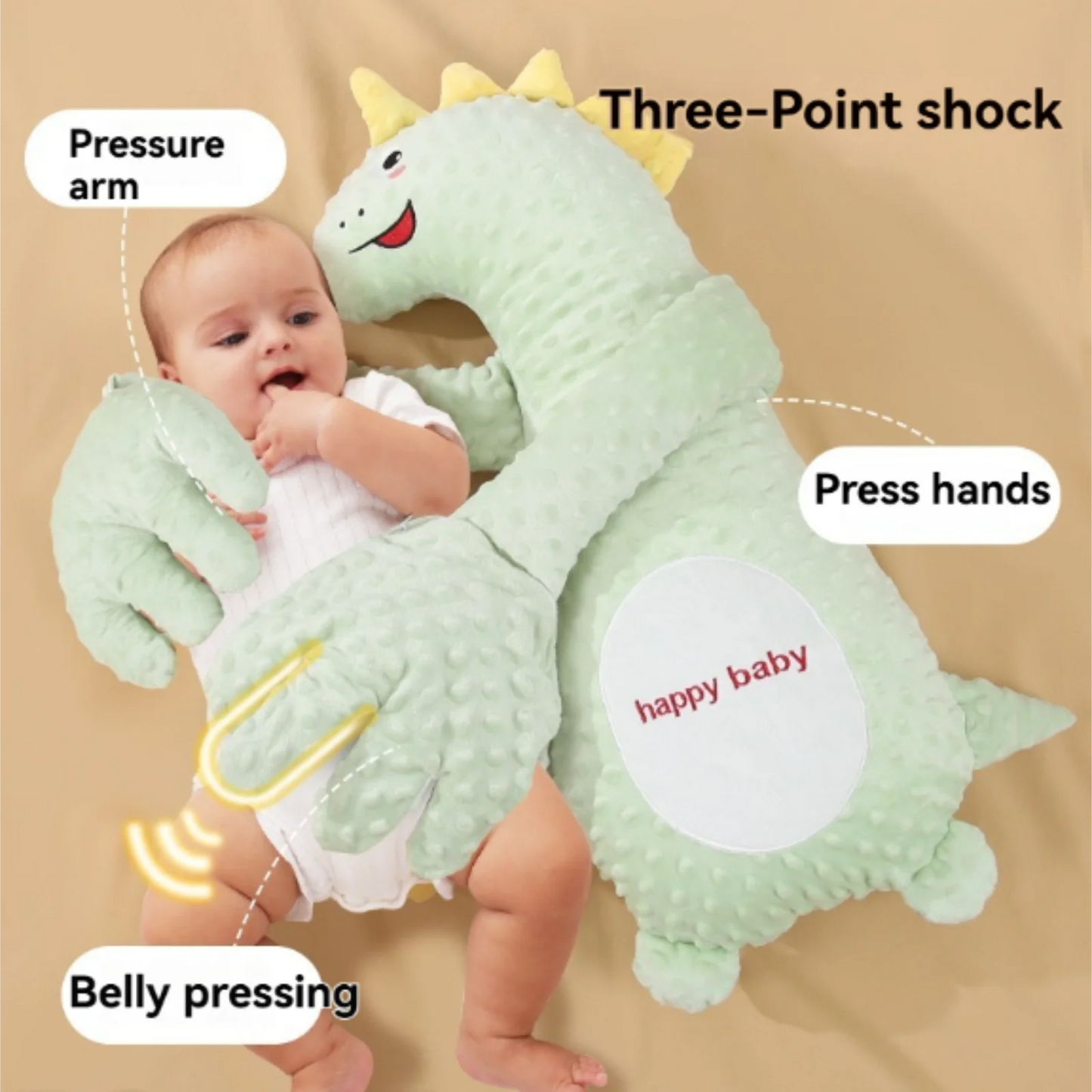 Baby Soothing Palm Cartoon Remote Control Comforting Hand Adjustable Companion Doll Baby Startle Prevention Sleep Aids