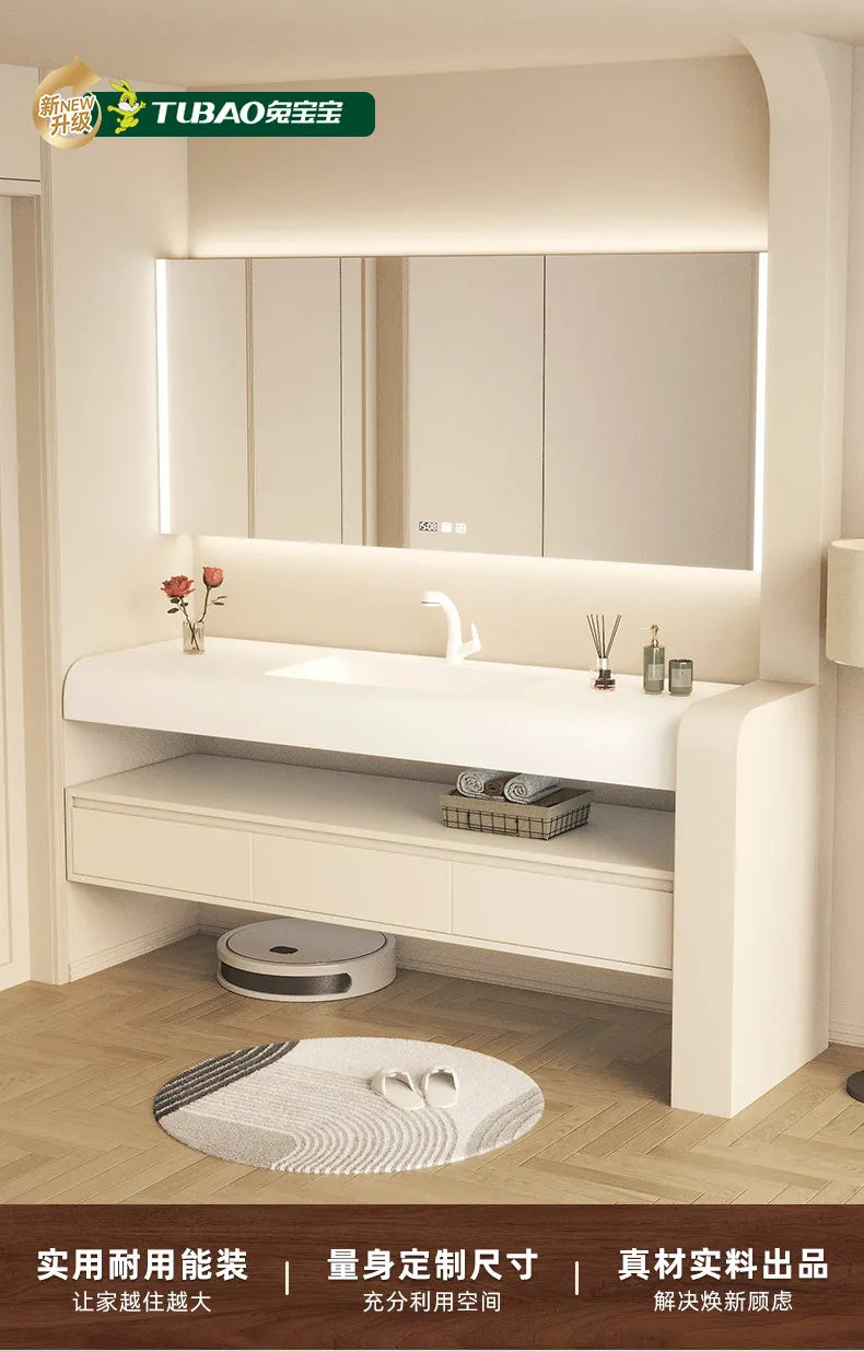 Modern Makeup Bathroom Cabinet Aesthetic Compact Organiser Minimalist Bathroom Cabinet Sink Princess Vestidores Salon Furniture
