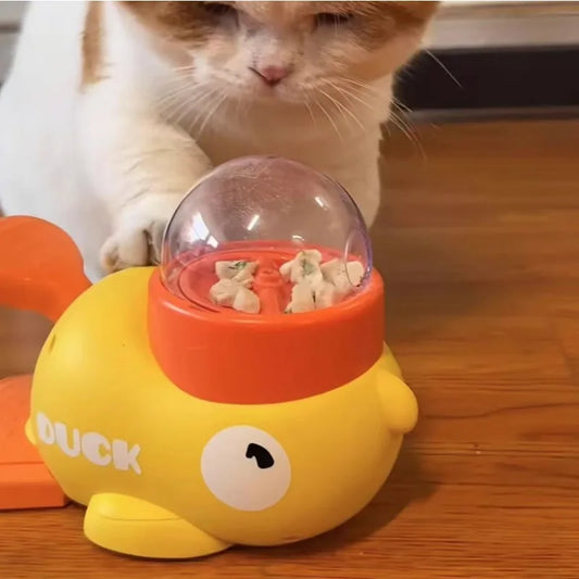 Duck-Shaped Pet Toy Feeder – Eco-Friendly, Non-Toxic Foraging Toy for Birds & Small Animals