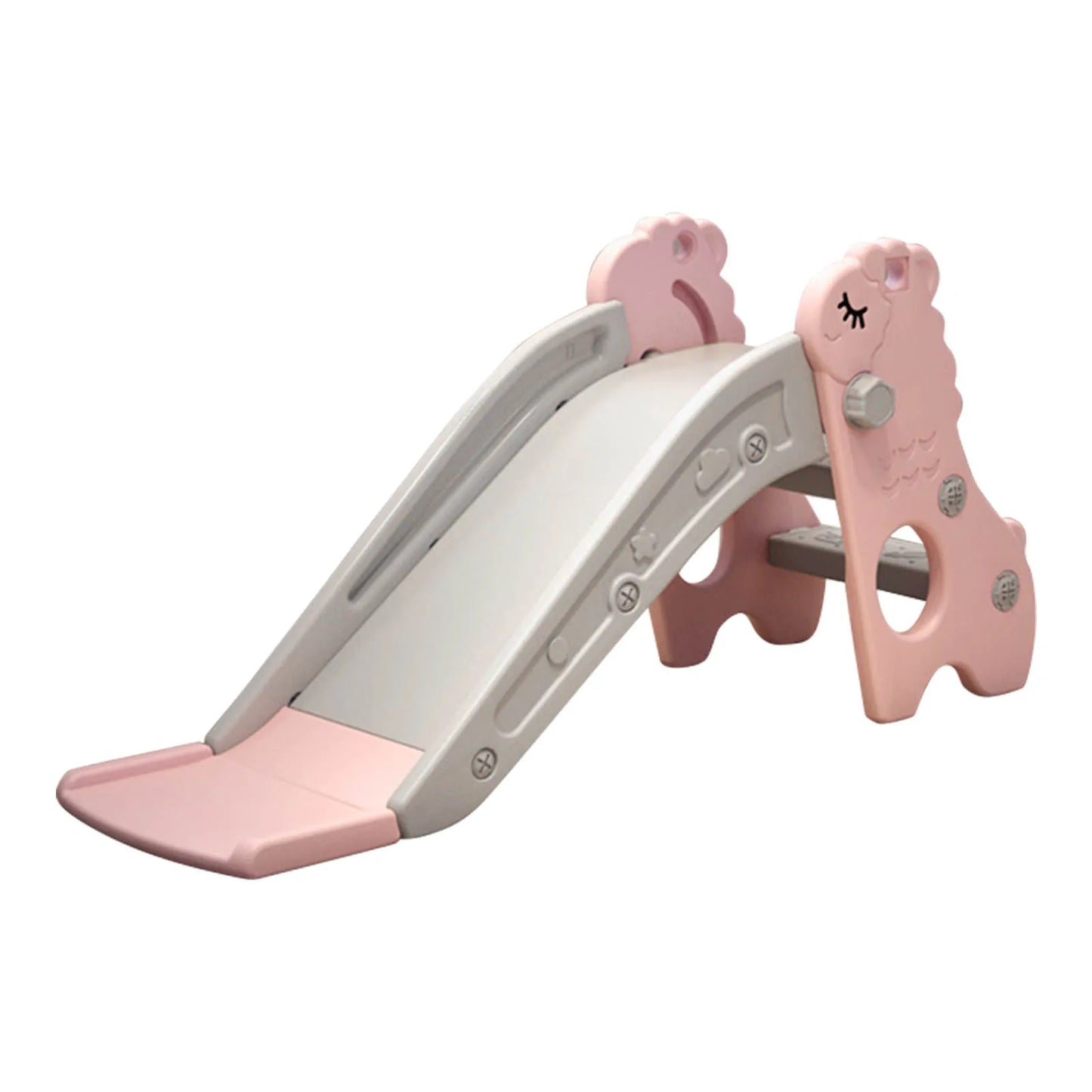 Indoor Slide  Kids Indoor Sliding Slide Freestanding Folding 2 Stairs Stable Base Climber Play Slide for Toddlers Kids Slide