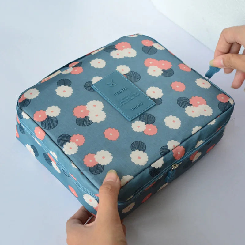 Women's Portable Waterproof Toiletries Organiser Cosmetic Bag