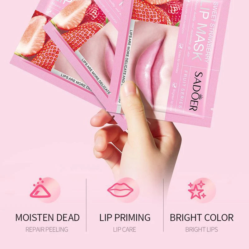 30pcs Fruits Lip Mask Moisturising Patches