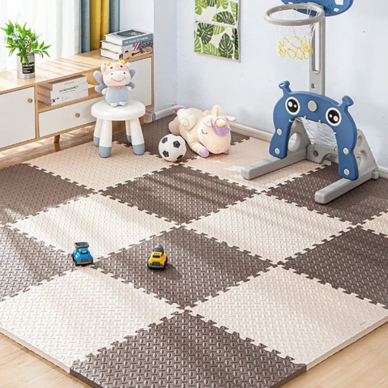8/16PCS Non-Toxic Baby Play Mat, Interlocking Soft Foam Floor Mats for Kids' Play Area and Baby Floor Exercise Non-Slip Design