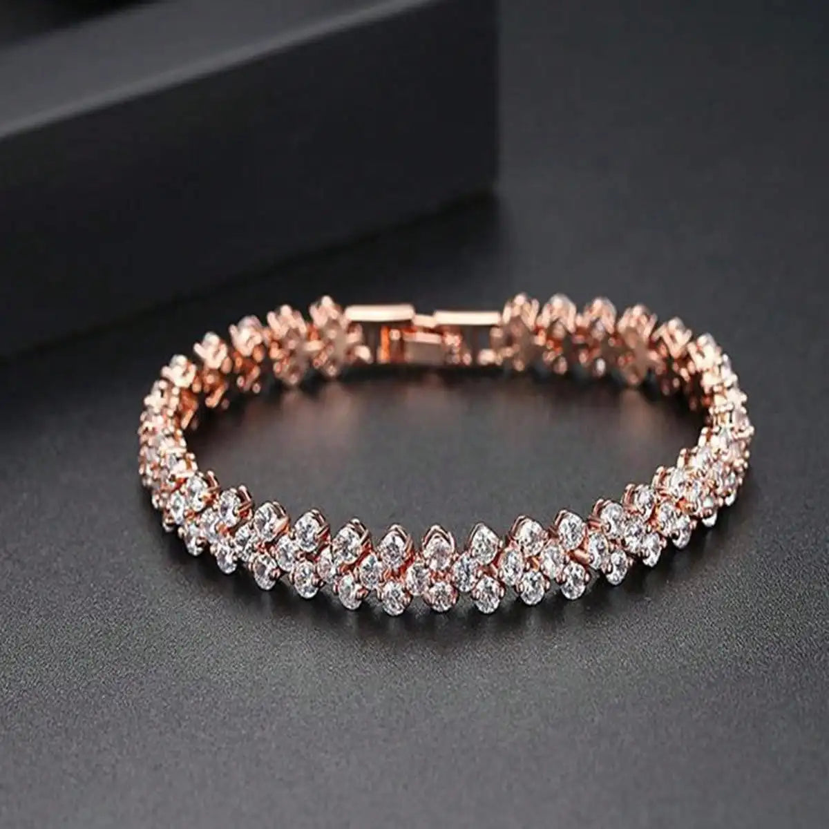 Roman Style Woman Crystal Diamond Bracelet