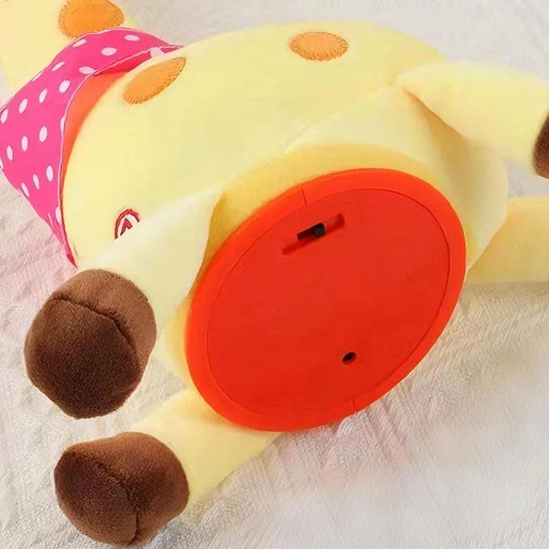 Cute Dancing Talking Giraffe Toy Repeating What You Say with 10 Songs Adjustable Volume Swaying Dancing Giraffe Musical Glowing
