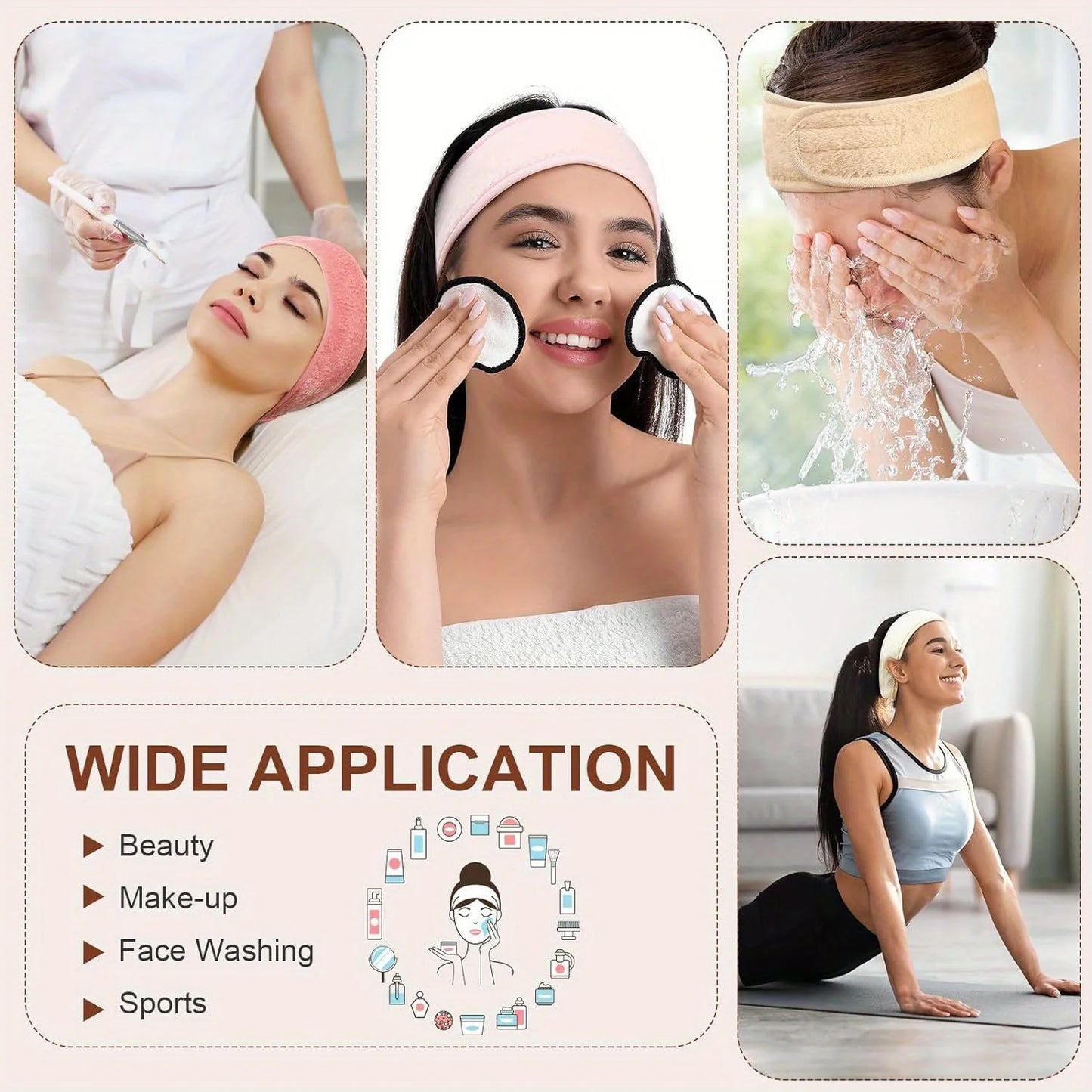 Adjustable Make Up Headbands