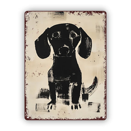 Charming Vintage Curious Paws Aluminum Metal Sign - Rustic 8x12 Wall Art for Kitchen & Pub, Perfect Room Decor