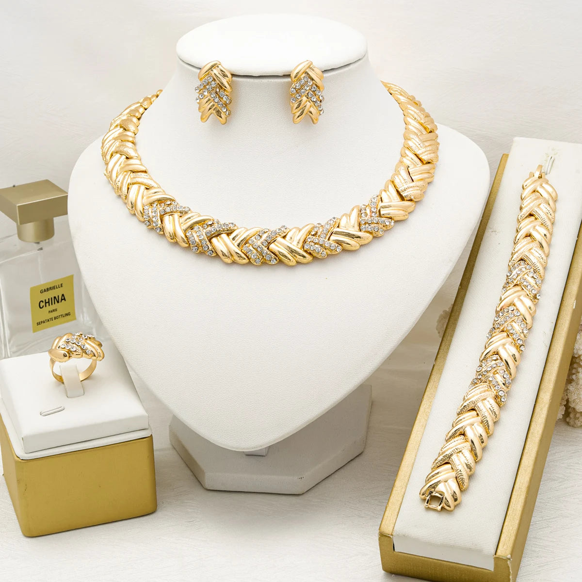18K Gold Plated Jewelry Set