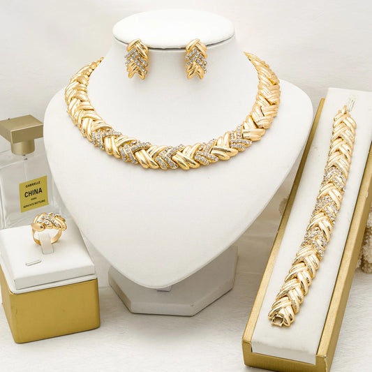 18K Gold Plated Jewelry Set