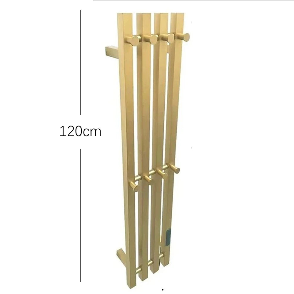 Bathroom Electric Towel Warmer Heated Towel Rack  Plug-in/Hardwired Towel Radiator 120CM 3/4 Bars Wall Mount Towel Dryer
