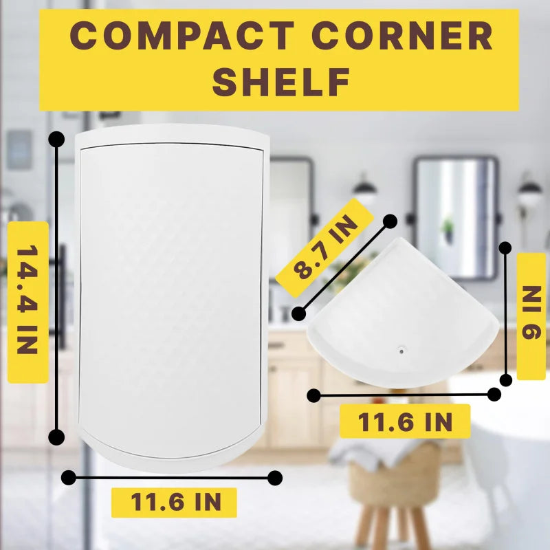 Kitchen triangular rotating shelf wall-mounted storage rack 360° Rotating spice rack, corner storage rack, bottle and jar organiser