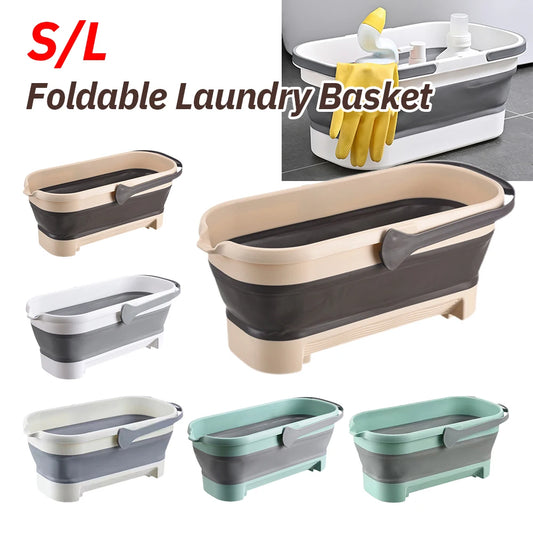 Rectangular Foldable Mop Bucket with Anti-Slip Handle