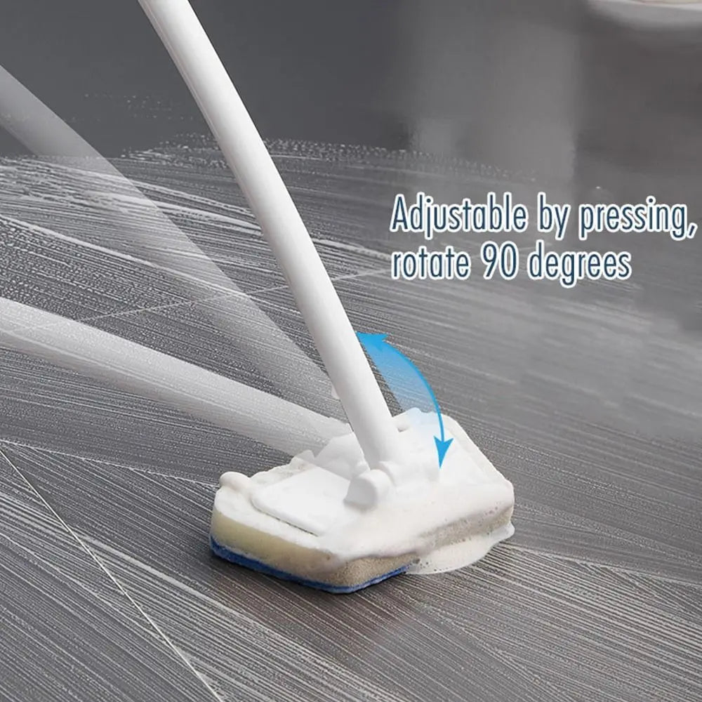 Multi-Functional Bathroom Wall Brush Long Handle Household Floor Bathtub Brushes Ceramic Tile Sponge Cleaning Brush Removable