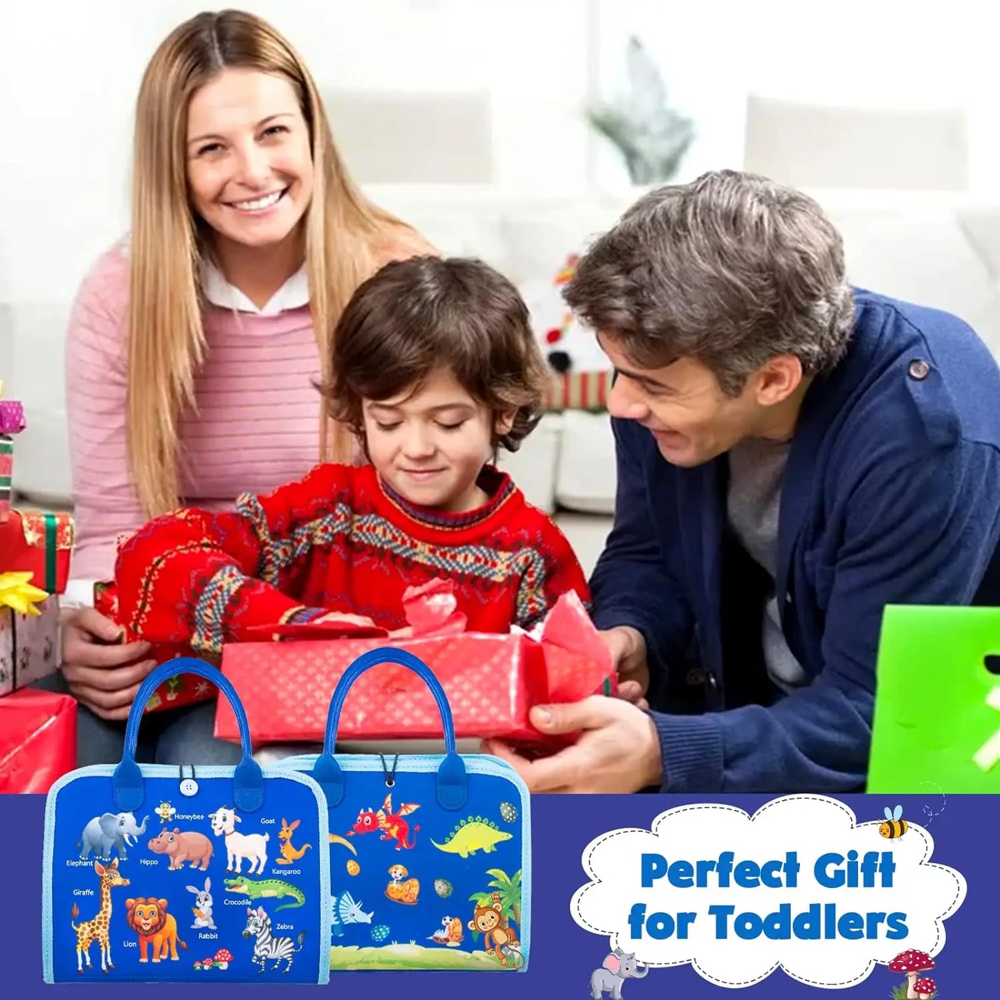 Busy Board Montessori Toys For Toddler Sensory Learning Fine Motor Skills Toys EducationalTravel Activity For Xmas Kids Gifts