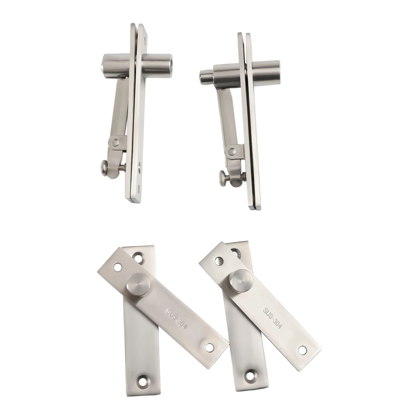 2 Sets Door Pivot Hinge Heavy Duty Hidden Bookcase Hinges Secret Door Hinges 360° Rotation Shaft
