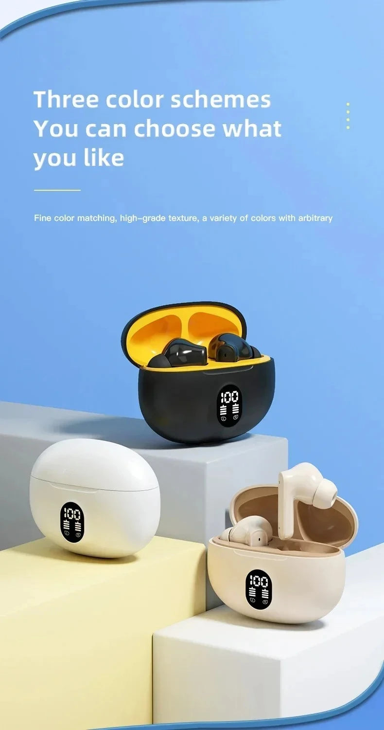 Lenovo Wireless Stereo Headphones Gaming Bluetooth Headset with Microphone Noise Cancelling High-Fidelity Bass