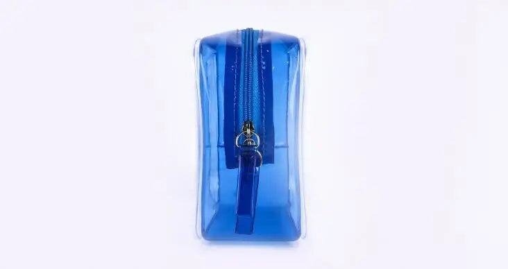 Transparent PVC Waterproof Zipper Makeup Cosmetic Bag