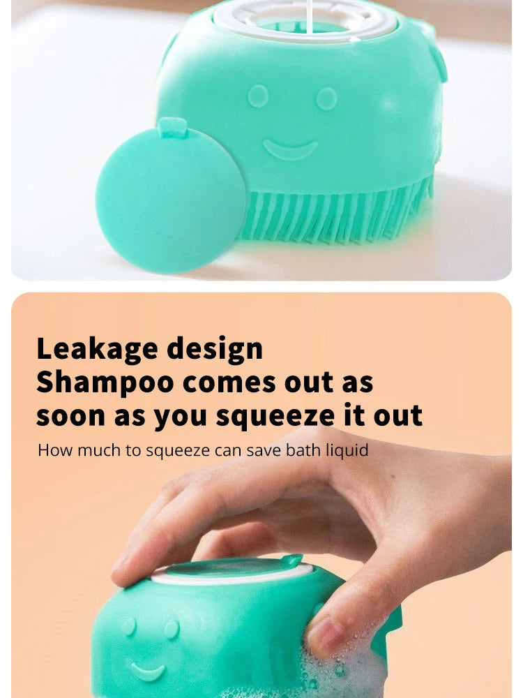 Pet Bathing Brush Soft Silicone Massager