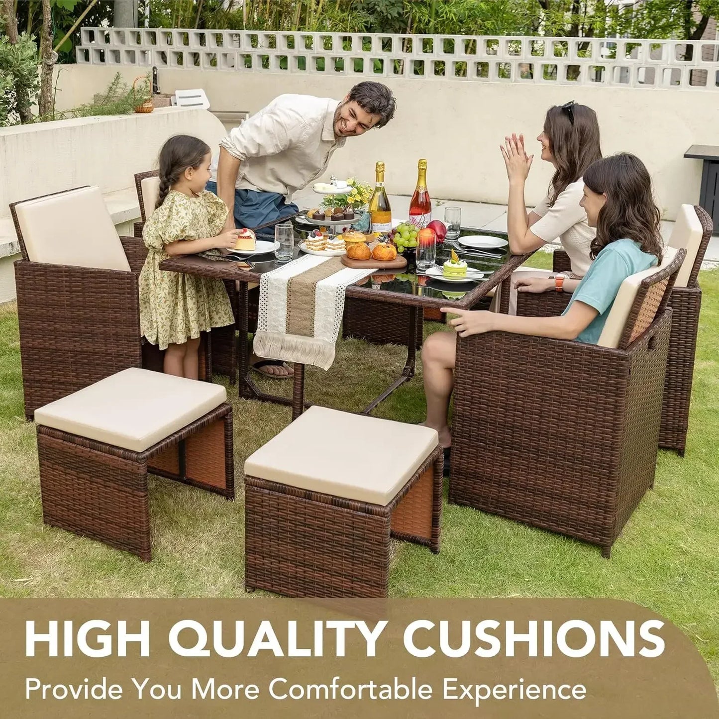 9 Piece Patio Dining Set