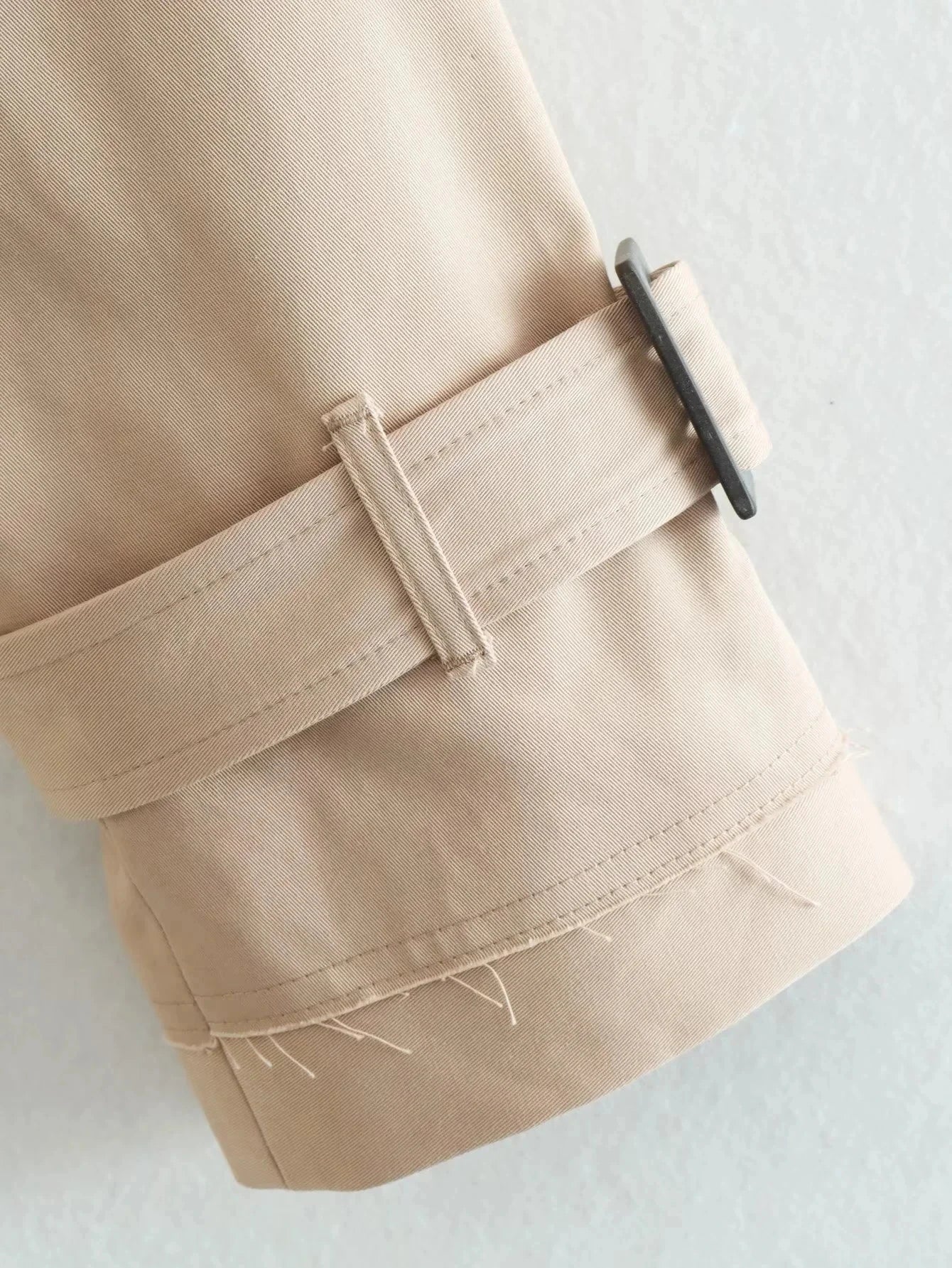 Belt Cropped Trench Coat