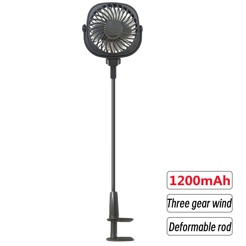 USB Electric Portable Adjustable 3 Speed Fan