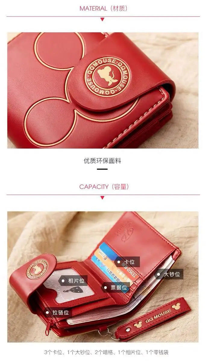 Women's Korean PU Leather Explosion-Style Short Wallet