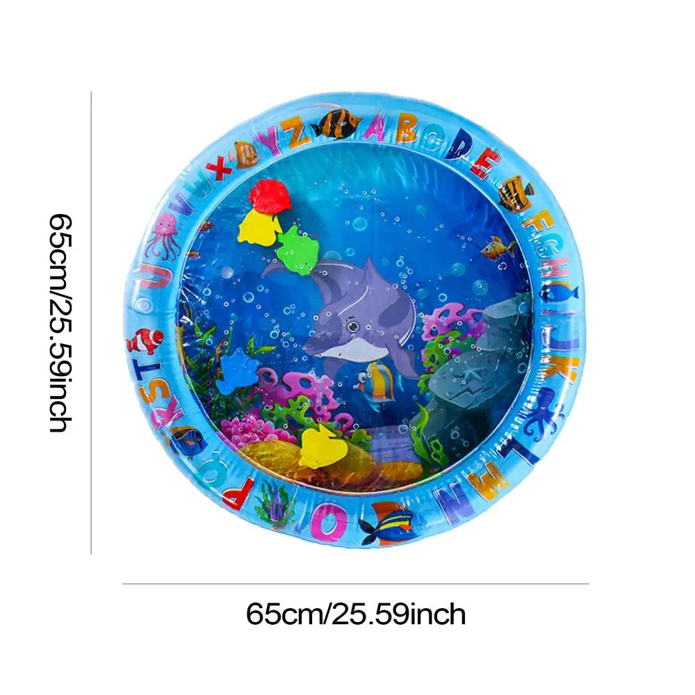 Water Sensory Play Mat Thickened Inflatable Water Mat For Cat And Dog Pet Playmat With Fish Sea Ocean Theme Sensory Toy Water
