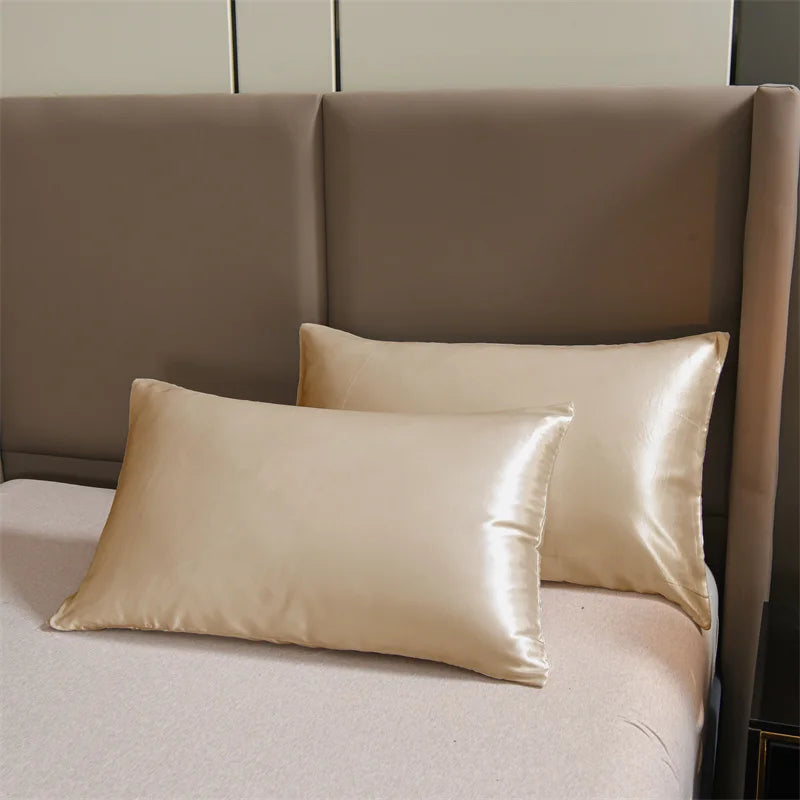 Silk Black 3pcs Satin Duvet Cover Bedding Set