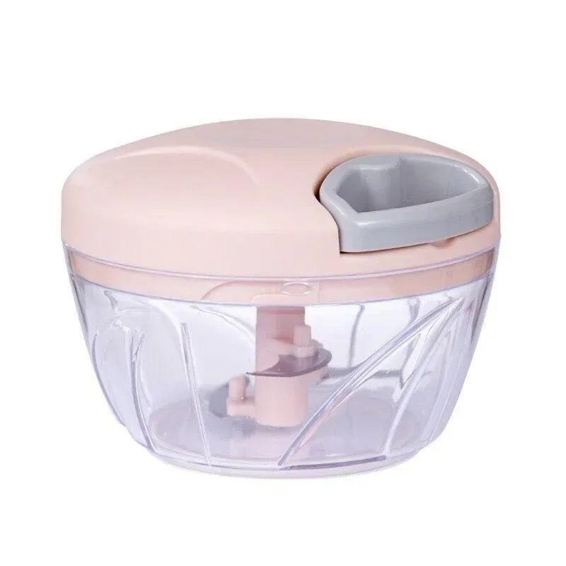 500/900ML Manual Garlic Chopper Press Stainless Steel Multi-Purpose Food Cutter Heavy Duty Ergonomic Kitchen Tool