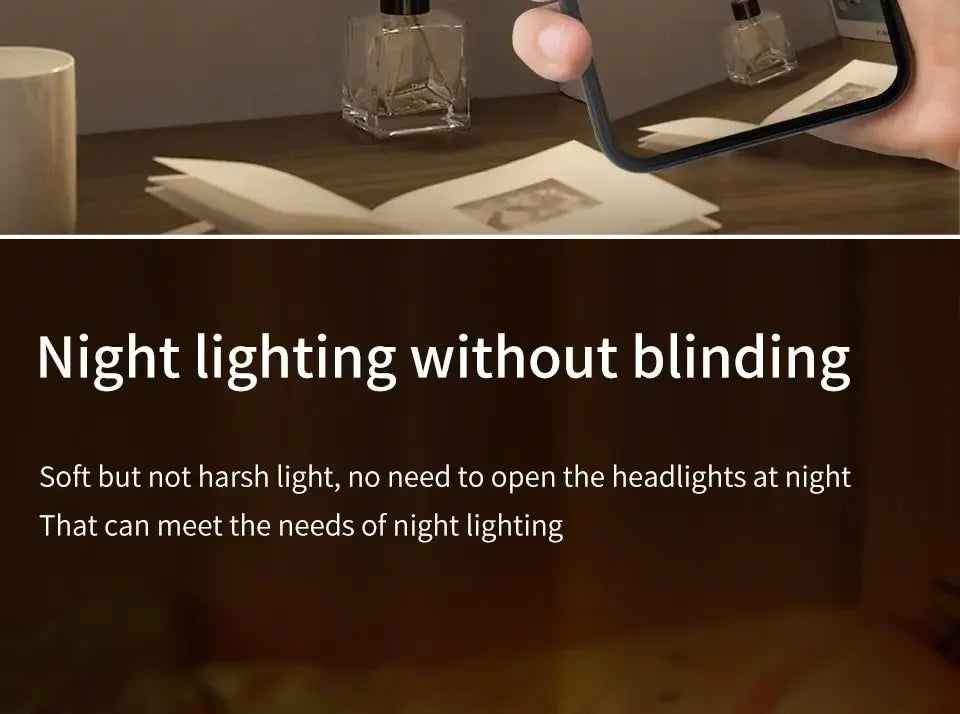 1/3PCS LED Motion Sensor Light Night Light USB Rechargeable Night Lamp for Kitchen Cabinet Wardrobe Lamp Staircase Closet Light