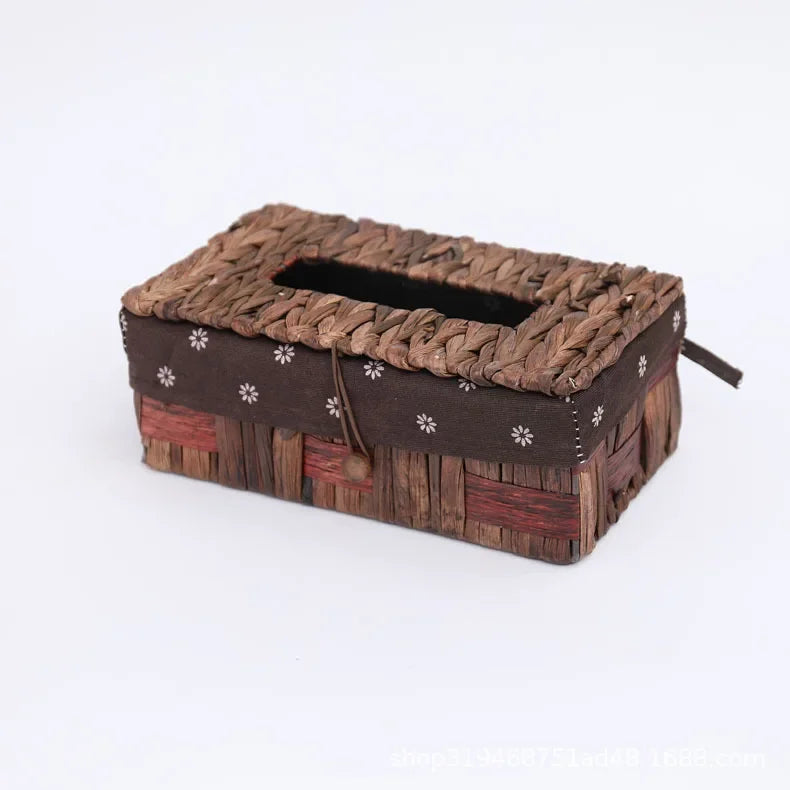 Creative Handmade Rattan Tissue Box