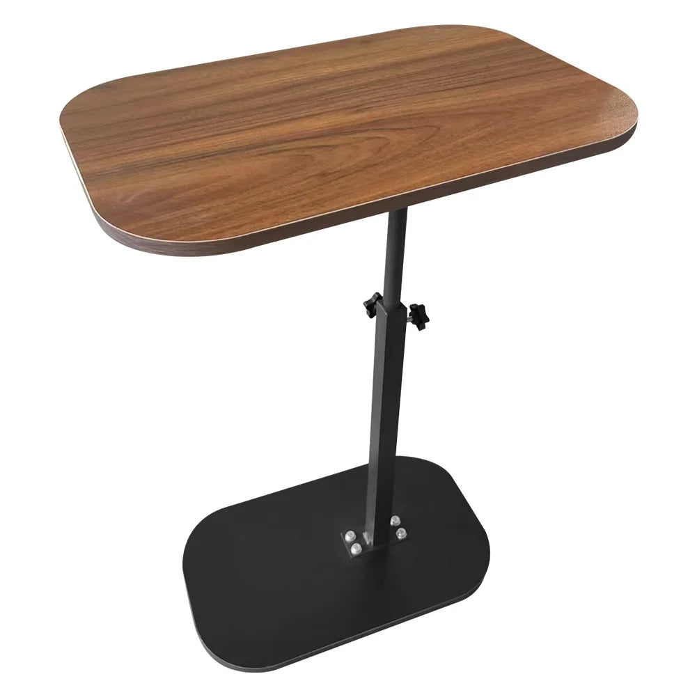 C Shaped Side Table Portable Corner Table 360°Swivel & Flip Top C Shaped End Table for Couch Laptop Stand Coffee Drink Table