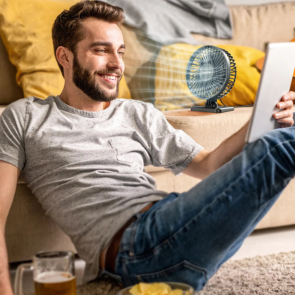 GAIATOP Mini USB Desktop Portable Fan