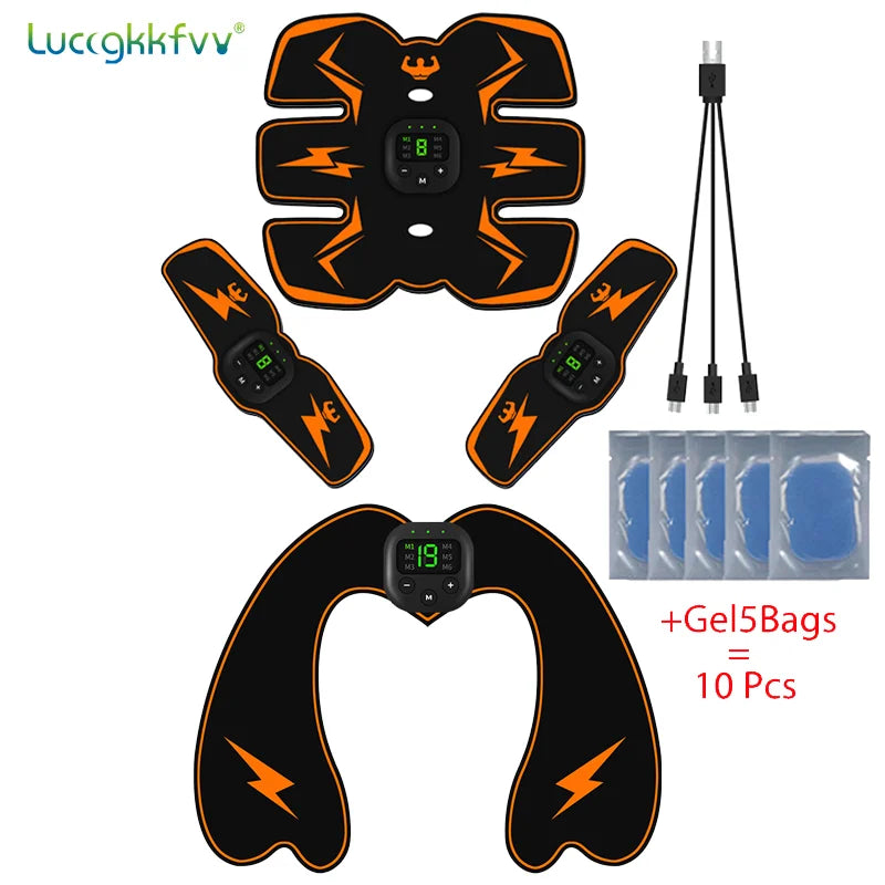 Smart EMS Wireless Muscle Stimulator – Electric Abdominal Trainer, Body Slimming & Weight Loss Massager Stickers