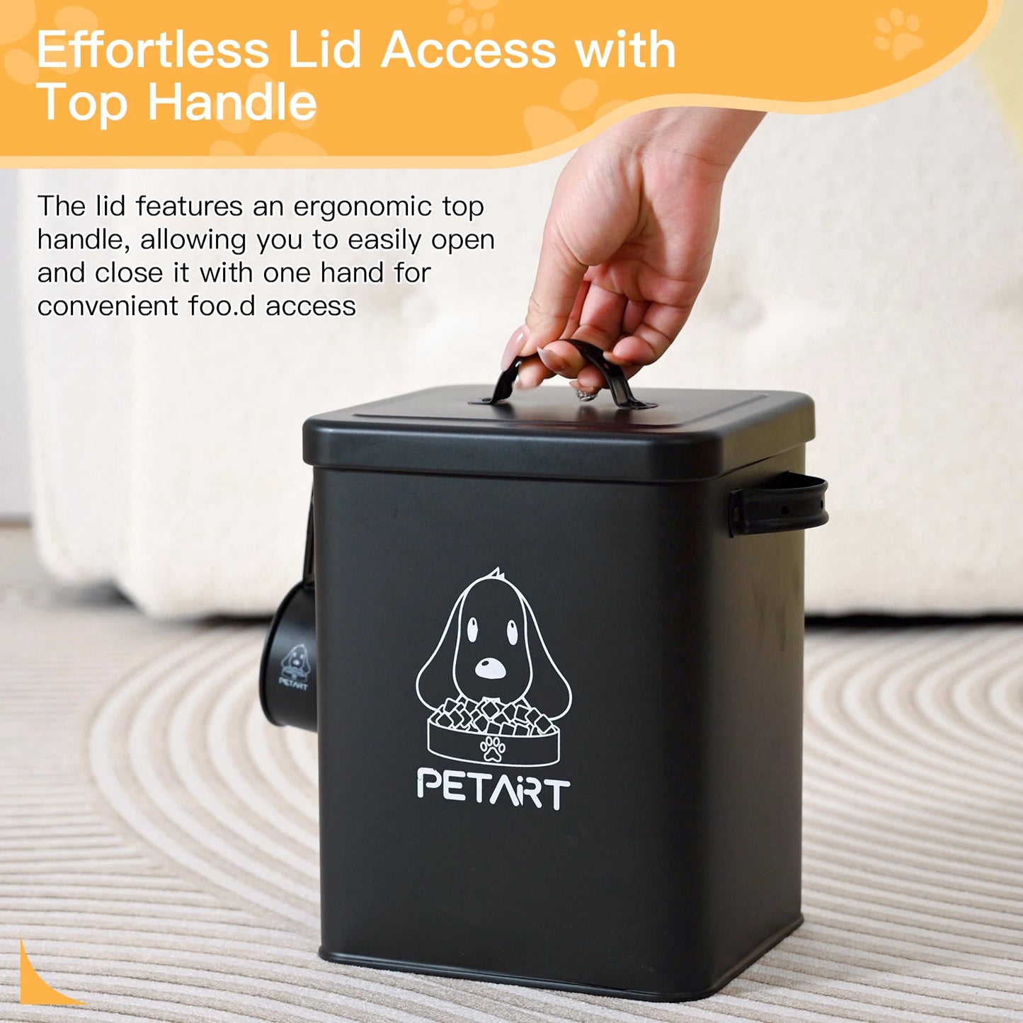Large Capacity Pet Food Storage Container – Sealed, Moisture-Proof Bucket for Dogs & Cats